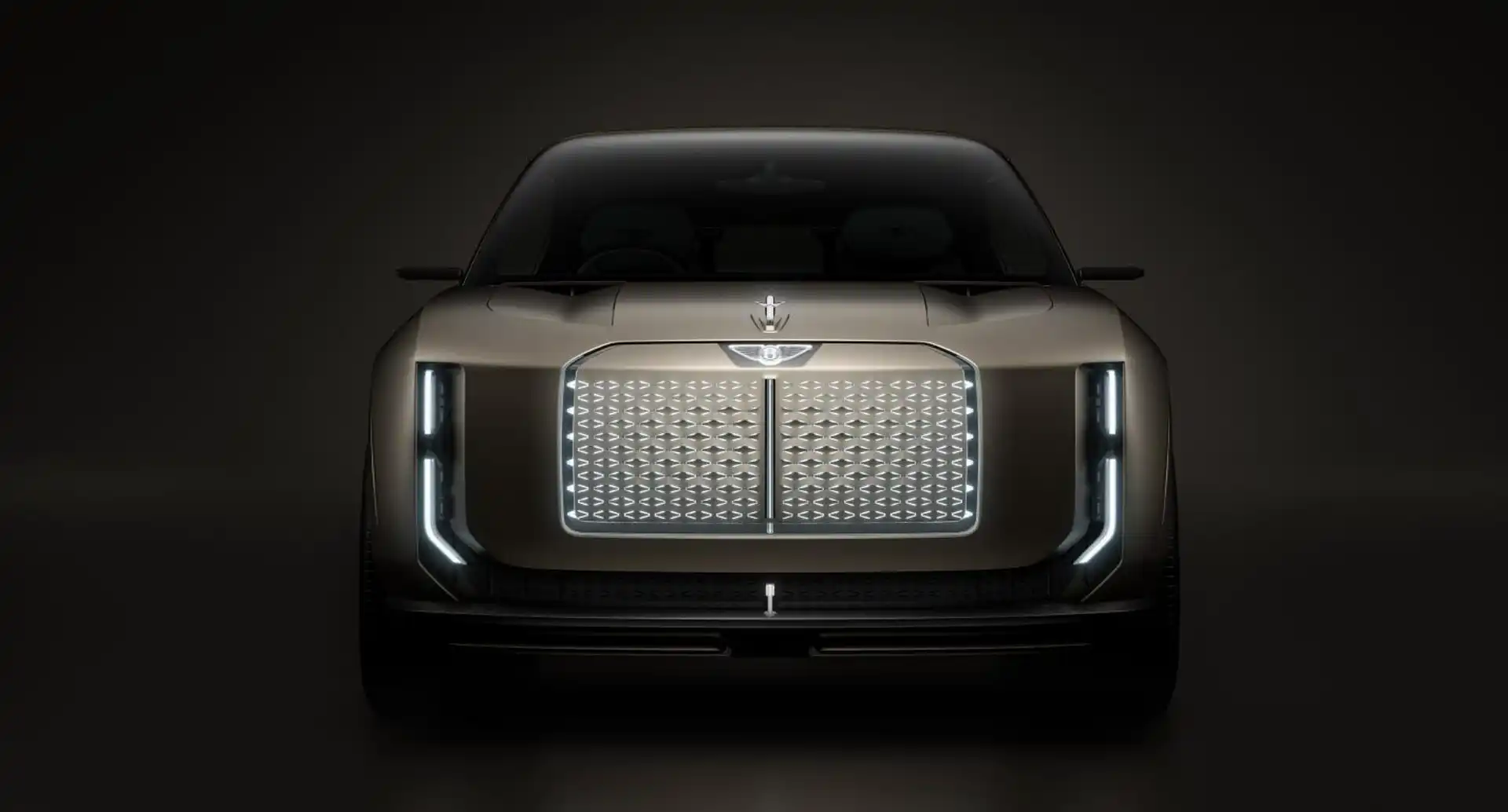 vue de face de la Bentley EXP 15