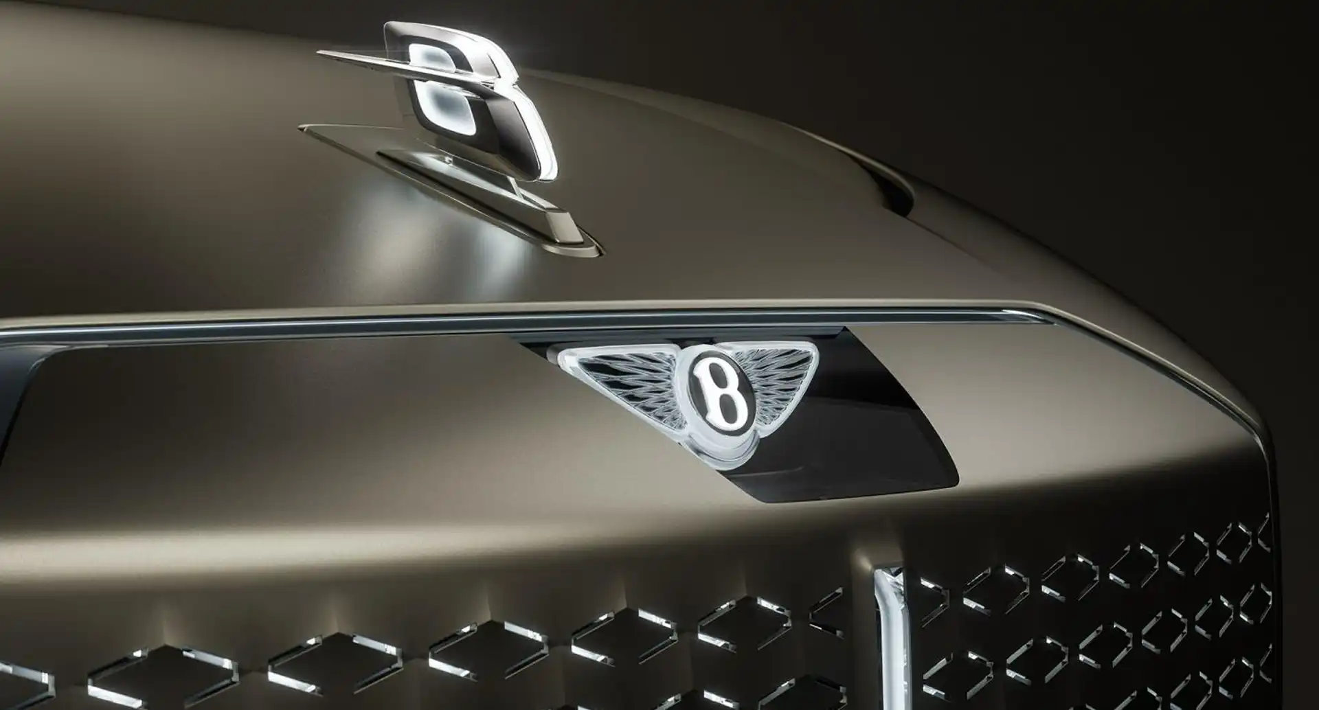 calandre avant de la Bentley EXP 15