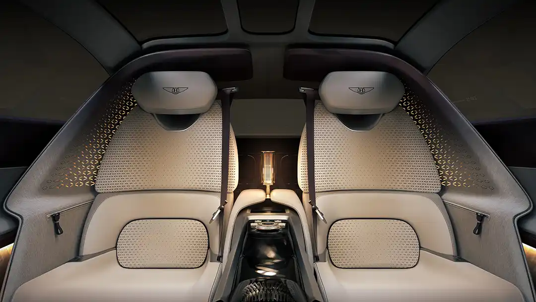 Détails des sièges du Concept Bentley EXP 15
