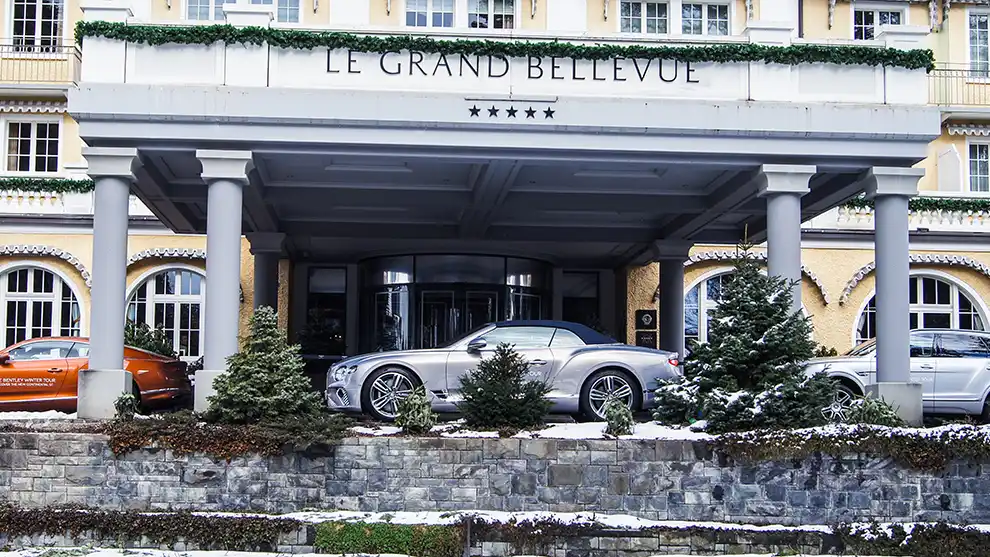 Bentley Winter Tour 2019 à l'Hotel Grand Bellevue de Gstaad 