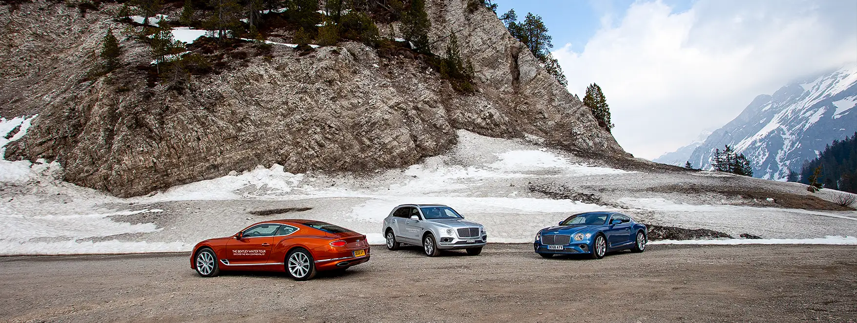 gamme Bentley Winter Tour 2019 à Gstaad