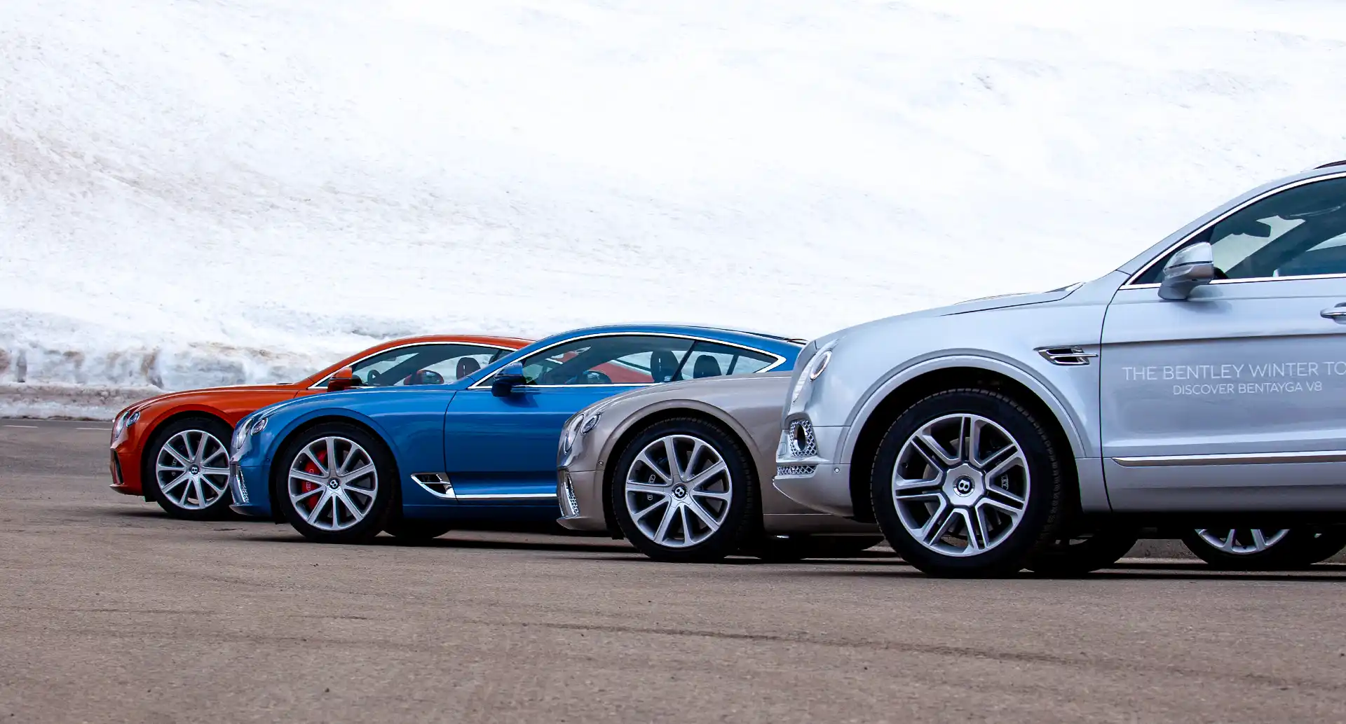 =Gamme Bentley au Bentley Winter Tour 2019 à Gstaad 