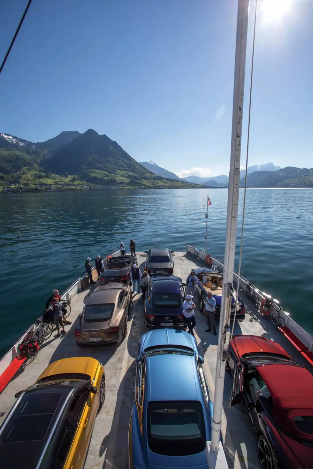 Plan sur ferry Groupe Chevalley Swiss road trip 2021