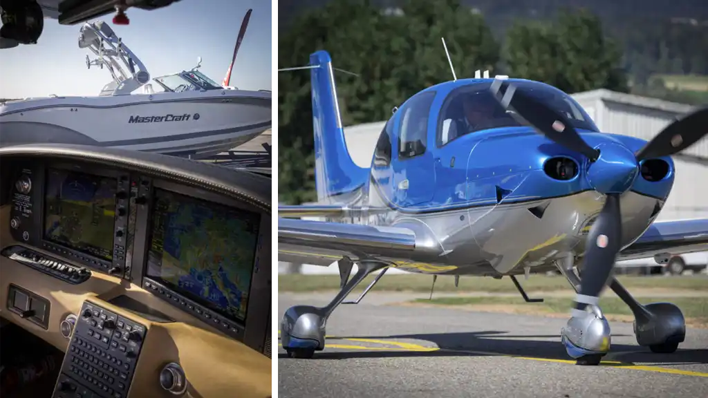 Essai du Cirrus Aircraft SR22T et NXT-22 de MasterCraft à un événement du Groupe Chevalley