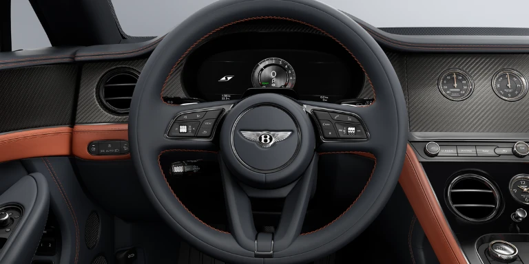 Détail de l'interieur de la GT S de Bentley Genève Groupe Chevalley